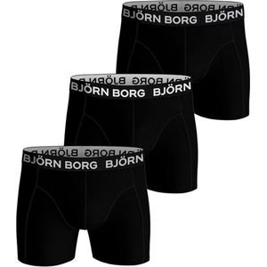 Björn Borg Boxershort Essential - Onderbroeken - Boxer - 3 stuks - Heren - Maat M - Zwart