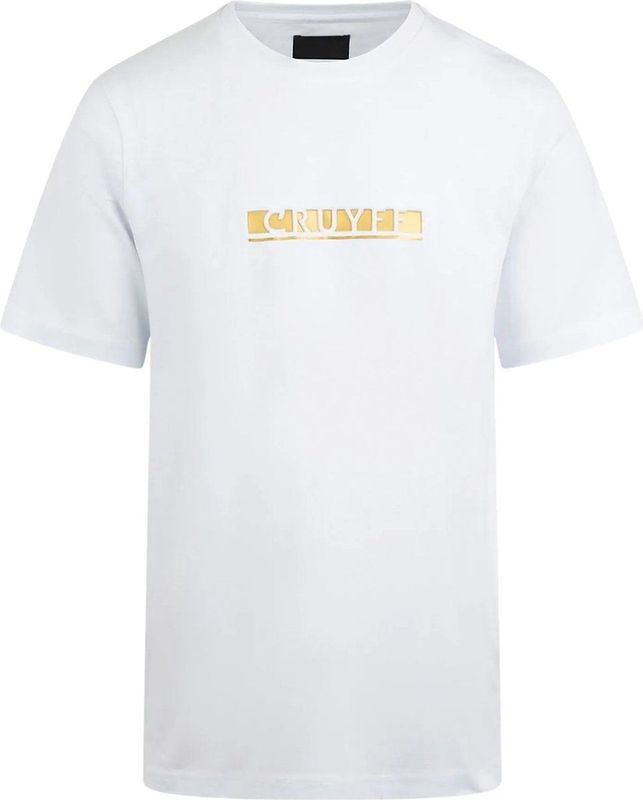 Heren Cruyff Mauricio T-shirt in Witgoud