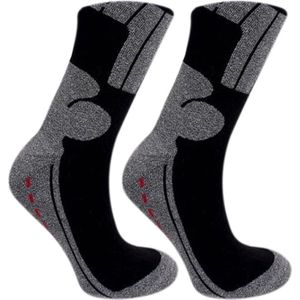 Allround Skatesokken | Extra padding voor enkel en scheenbeen | Kleur: Zwart | Maat: 39-42 | 2 paar