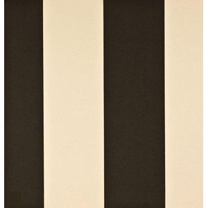 Dutch Wallcoverings Blokstreep - Zwart/wit