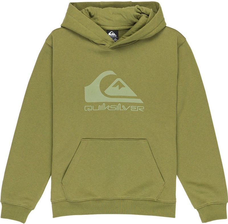 QUIKSILVER - Hoodie - Olijfgroen - Geruwd Molton
