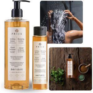PRIJA - Cosmetica set: Regenererende haarshampoo 380ml + Regenererende haarshampoo 100ml