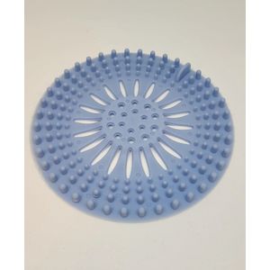 Jumada's - Silicone Afvoerstop voor Keuken Badkamer - Anti-Haar Anti-Verstopping - Ontstopper Gootsteen Zeef - Blauw