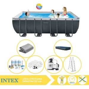 Intex Ultra XTR Frame Zwembad - Opzetzwembad - 549x274x132 cm - Inclusief Onderhoudspakket en Filterbollen