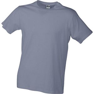 James and Nicholson Heren Slim Fit T-Shirt (Heide Grijs)