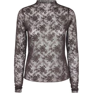 SisterS point T-shirt Edana Ls 19397 D. Chocolate Dames Maat - L