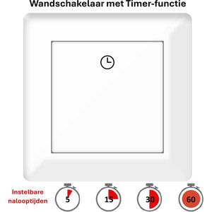 Freelux - Timer Tijdschakelaar - Signaal Wit Glans - 10A - Nuldraad Niet Nodig