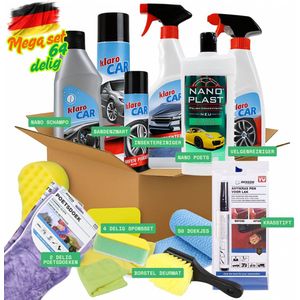 Auto was set XL Duitsland - 64 dlg - Interieur & Exterieur - Auto schoonmaak set Luxe