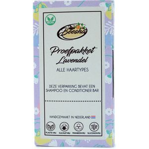 Beesha Proefpakket Lavendel Duo | Shampoo Bar & Conditioner Bar | 100% Vegan | CG Proof | Sulfaatvrij | Parabeenvrij | Silicoonvrij
