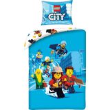 Lego City Dekbedovertrek, Adventures - Eenpersoons - 140 x 200 + 70 x 90 cm - Katoen