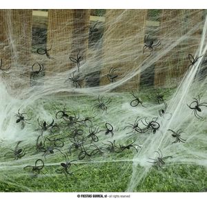 Fiestas Guirca - Decoratie spinnen (50 stuks) - Halloween - Halloween Decoratie - Halloween Versiering