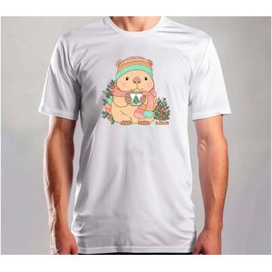 Santa Paws Capy - T Shirt - MerryChristmas - ChristmasVibes - Funny - Sarcasm - VrolijkKerstfeest - Kerstmis - Grappig - Sarcasme - Capybara - Capy