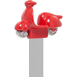 Metalmorphose Rode Scooter Boekenlegger 3D Metaal