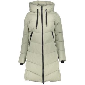 Geisha - Jas Lang - Groen - Dames - Donsjack met Capuchon
