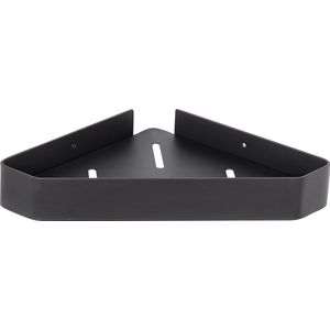 Cgoods Doucherek  - doucherek zonder boren - douchemandje - douchebakje - zeepbakje - badkamer Accessoires - badkamerrek - badkamerrekje - zwart