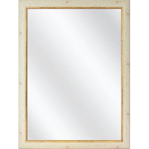 Spiegel met Lijst - Creme / Goud - 49 x 49 cm