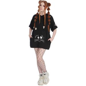 Banned - Neko Korte jurk - XL - Zwart