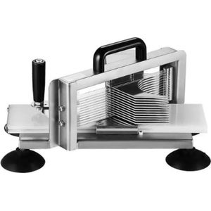 Mercadome® Snijmachine - Snijmachines - Groentesnijder - Fruitsnijder - Uniform snijden - Eenvoudig schoon te maken - Zilver - 50x23x21cm
