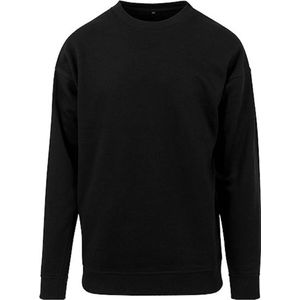 Unisex Sweater 'Crewneck' ronde hals Black - 3XL
