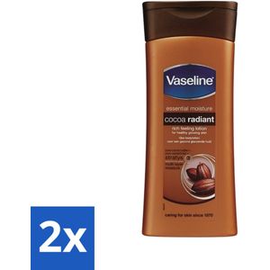 Vaseline - Cocoa - Bodylotion - Voedend & Verzorgend - 400 ml - Voordeelverpakking - 2 stuks
