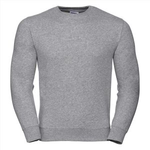 Russell Heren Sweatshirt Lichtgrijs Ronde Hals Regular Fit - XS