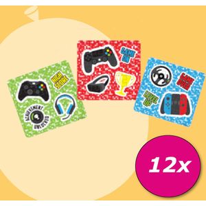 Tuf-Tuf Uitdeelcadeaus 12 STUKS Gamer mini Puzzel van 25 stukjes- Traktatie Uitdeelcadeautjes voor kinderen - Klein Speelgoed