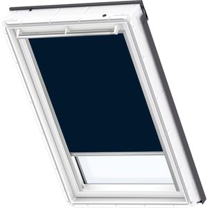 VELUX Origineel Verduisterend Rolgordijn (DKL), Zilveren Kozijn, CK04, Donkerblauw