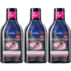 3x Nivea 0% Residu Micellair Water Waterproof 400 ml