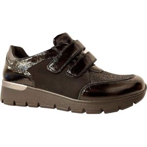 Waldlaufer - Orthotritt - Klittenbandschoen - Zwart - Nubuck en Lak - Wijdte K