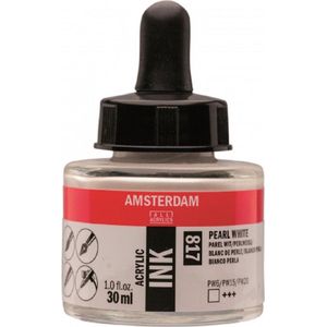 Amsterdam Acrylic Ink Fles 30 ml Parelwit 817