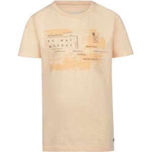 No Way Monday-Boys T-shirt ss- Faded peach - Maat 98