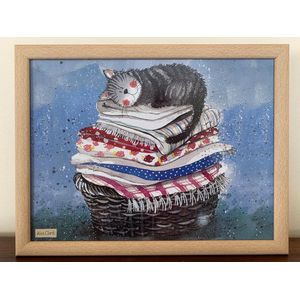 Alex Clark Schootkussen Kat ~Laundry Basket Lap Tray'