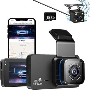 Dual Dashcam - Dashcam Voor en Achter - Auto Camera Dashcam - Dashcam Auto - Dual Dashcam voor Auto