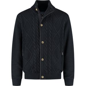 MGO Acton Heren - Outdoorvest - Grof gebreid - Navy