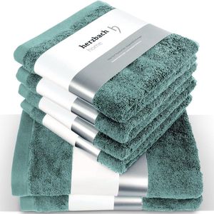 handdoekenset ,douchehanddoeken - washandjes / 100% badstof katoen| premium kwaliteit | antraciet