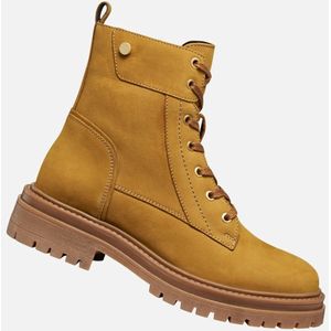 Geox - Iridea - Veterboots - Donkerbeige - 4,5 cm Hielhoogte