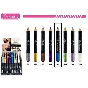 Sensinity - Glitter Oogschaduw Potlood - Blauw Glitter - Nummer 05 - 1 stuks