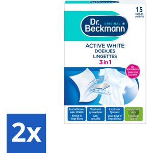 Dr. Beckmann Active White Sheets 15 stuks per verpakking - Voordeelverpakking - 2 stuks