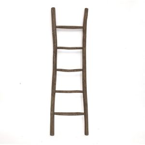 Teakea - Teakhouten decoratie ladders-sRustiek Bruins-s50x5x175