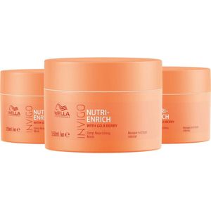 Wella Invigo Nutri Enrich Mask Droog Haar - 3 Stuks - Voordeelverpakking