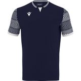 Macron Tureis Shirt Korte Mouw Kinderen - Marine / Wit | Maat: 7-8 Y