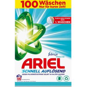 Ariel waspoeder - wasmiddel met Febreze geur 100 wasbeurten - 6 kg