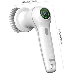 RFWR® Draadloze elektrische reinigingsborstel met 7 koppen - Multifunctioneel en oplaadbaar voor grondige reiniging