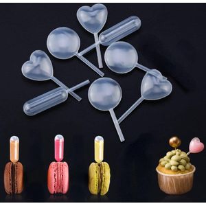 150 stuks 4 ml Kunststof Transferpipetten voor Dessert Cupcakes - Aardbeien