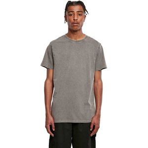 Build your Brand - Acid Washed Round Neck Tee BY190 - T-shirt - Asphalt