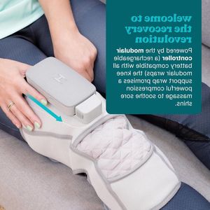 Modulair Kniesteun Compressiesysteem & Controller Bundel - Verstelbare Warmtecompressiemassage voor Kniegewricht Ondersteuning en Spierherstel knie massage apparaat