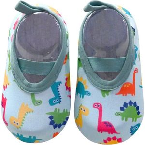 Anti slip schoentjes - Zwemschoenen - Waterschoenen - Strandschoentjes - Kinderen - Maat L (maat 24-25-26) - Dino - Dino's