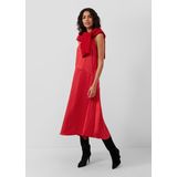 Jurk - Midi - Satijn - Mouwloos - Ronde Hals