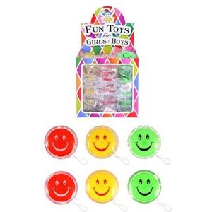 Uitdeelcadeautjes - Vrolijke Smiley JOJO'S in Traktatiebox (36 stuks)