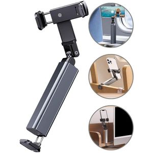 Ainy - Mini Selfie Stick Tripod bureau klem | Selfiestick Universeel geschikt voor apple iphone 12 / 13 / 14 / 15 / 16 ( plus / pro / max ) & samsung galaxy S series | Foto en Video gadgets | Telefoonhouder auto | Telefoon statief / telefoonstandaard